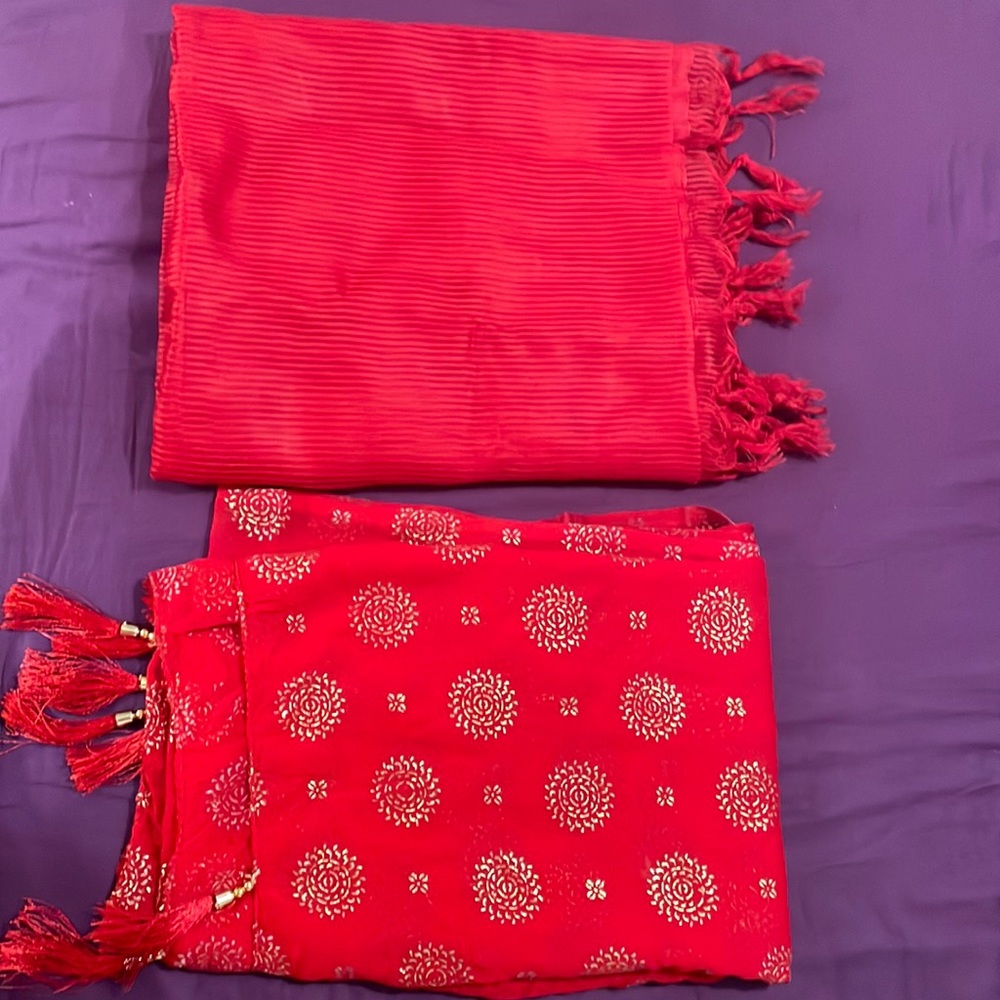 Lot of beautiful red dupatta-2